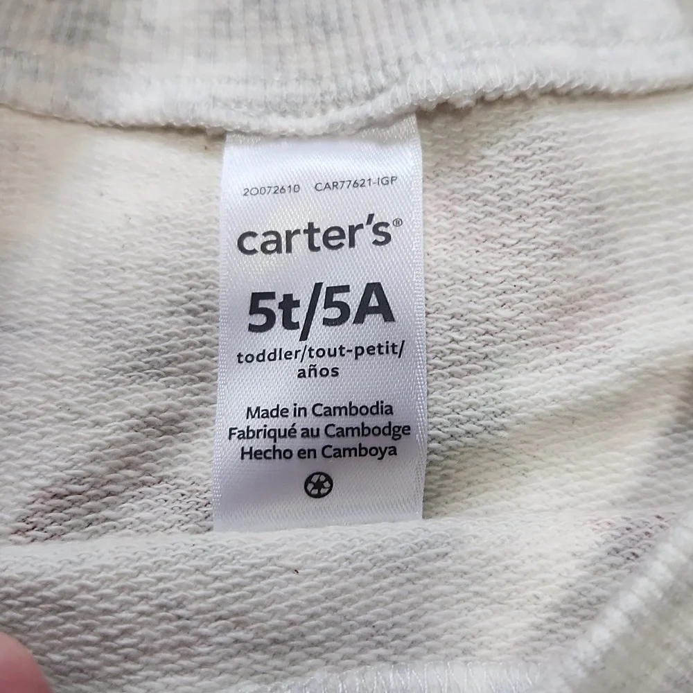 (2) NWT Carter's long sleeve shirts- 5T